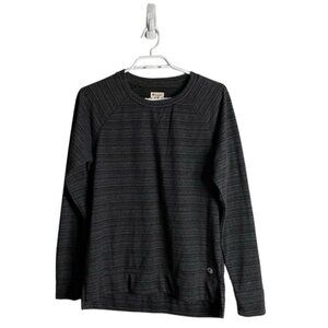 Champion Men's Gray/Black Striped Athletic Wear Shirt